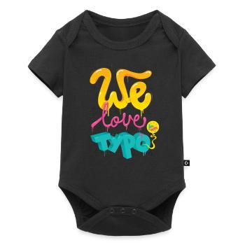 We love typo - Baby Premium short-sleeve bodysuit - black - Front