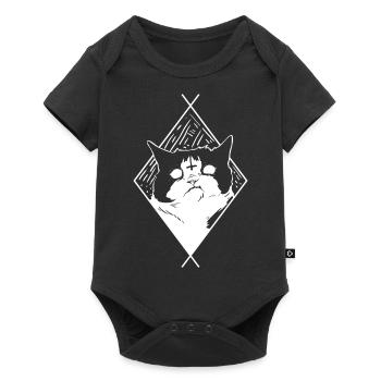 Chat sataniste cadeau pour un metal musique - Body à manches courtes Premium Bébé - noir - Devant