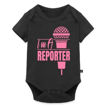 I am reporter media correspondent journalist - Baby Premium short-sleeve bodysuit - black - Front