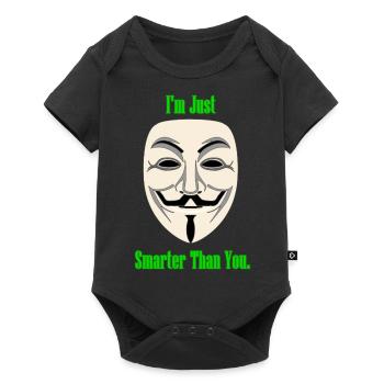 Hacker - Baby Premium Kurzarmbody - Schwarz - Vorne