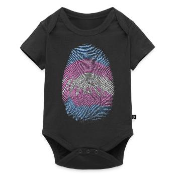Empreinte digitale trans - Body à manches courtes Premium Bébé - noir - Devant