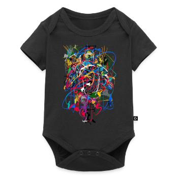 abstract - Baby Premium short-sleeve bodysuit - black - Front