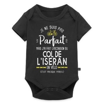 pas parfait col iseran en vélo humour cyclisme - Body à manches courtes Premium Bébé - noir - Devant