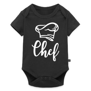 Chef Koch Küchenchef - Baby Premium short-sleeve bodysuit - black - Front