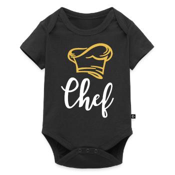 Chef Koch Küchenchef Gourmet - Baby Premium short-sleeve bodysuit - black - Front