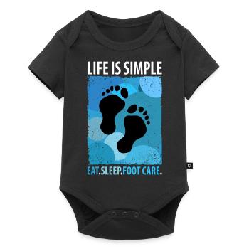Foot Care Pedicure Podiatrist Nail Salon Gift - Baby Premium short-sleeve bodysuit - black - Front