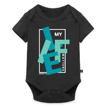 Ma vie compte - Vêtements chrétiens - Body à manches courtes Premium Bébé - noir - Devant