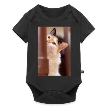the cat - Baby Premium short-sleeve bodysuit - black - Front