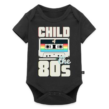 Enfant des années 80 Mixtape 80s Saying Outfit - Body à manches courtes Premium Bébé - noir - Devant
