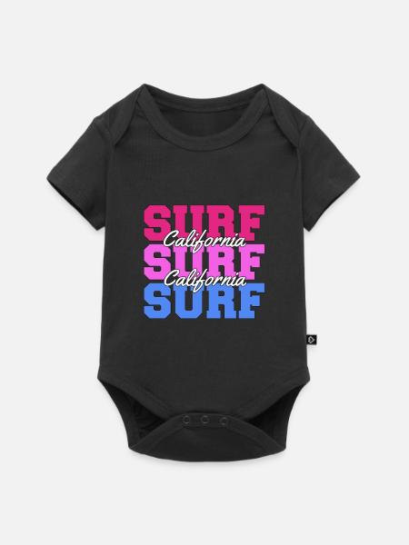 SURF SURF NEU - Baby Premium Kurzarmbody - Schwarz
