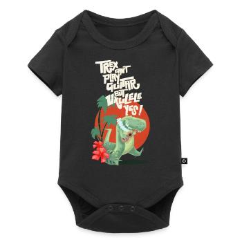 Ukulélé trex - Body à manches courtes Premium Bébé - noir - Devant
