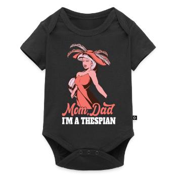 Motif de théâtre pour les acteurs de théâtre - Body à manches courtes Premium Bébé - noir - Devant