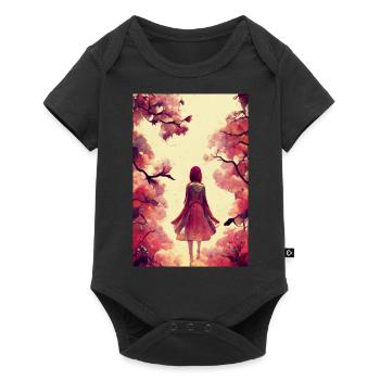 Manga Girl - Body à manches courtes Premium Bébé - noir - Devant