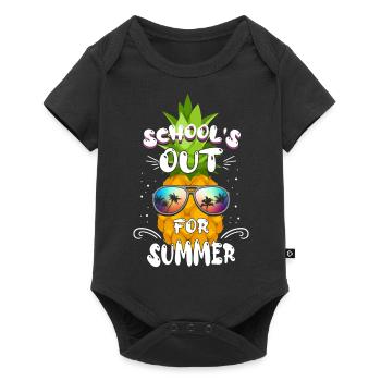 Schools Out For Summer Pineapple Last Day of School - Baby Premium short-sleeve bodysuit - black - Front