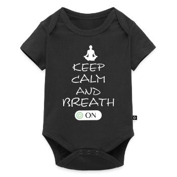 Yoga - Baby Premium Kurzarmbody - Schwarz - Vorne