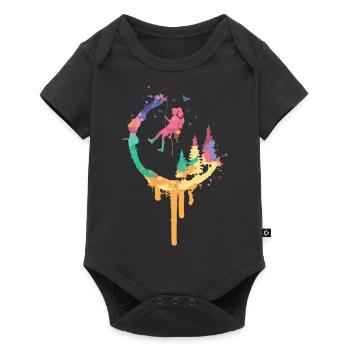 Idée cadeau Climber Bergsterigerin frau berg - Body à manches courtes Premium Bébé - noir - Devant