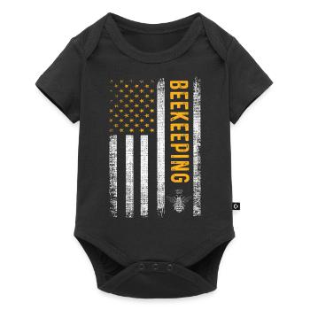 USA Apiculteur Apiculture Miel Hobby Abeille - Body à manches courtes Premium Bébé - noir - Devant