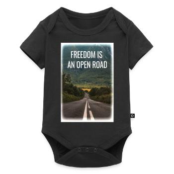 Liberté - Body à manches courtes Premium Bébé - noir - Devant