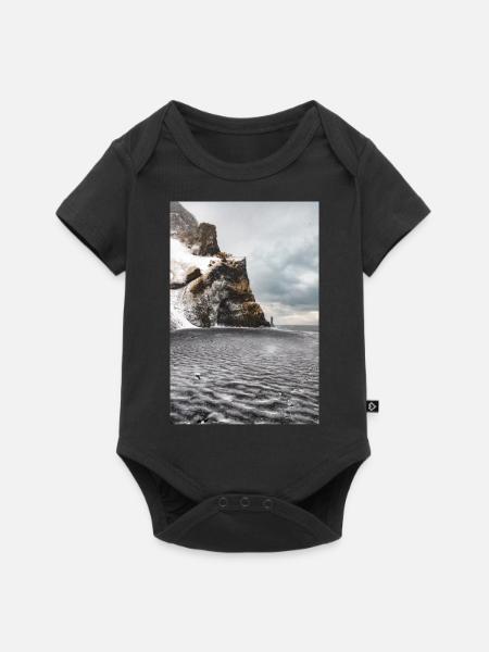 Landscape of Iceland - Baby Premium short-sleeve bodysuit - black