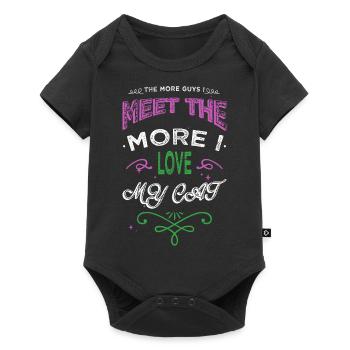 kitty avogato joke sayings cat flag tshirts - Baby Premium Kurzarmbody - Schwarz - Vorne