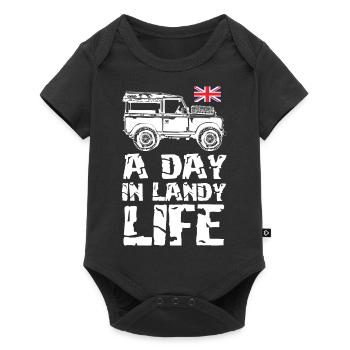 Une journée dans la vie de Landy - Body à manches courtes Premium Bébé - noir - Devant