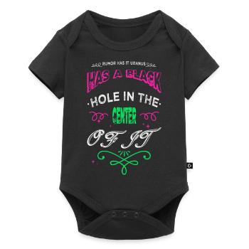 cool funny earth birthday birthday present - Baby Premium short-sleeve bodysuit - black - Front