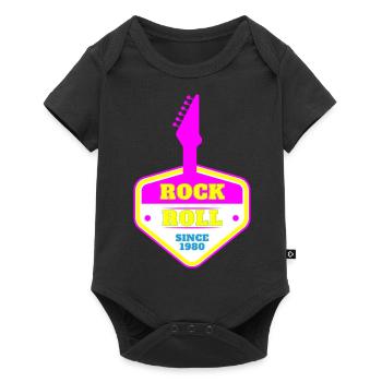 ROCK 'N' ROLL SINCE 1980 - Baby Premium short-sleeve bodysuit - black - Front