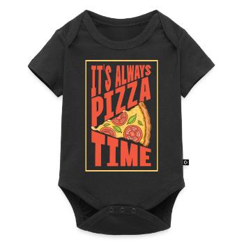 It's always Pizza Time | Pizza Lover Quote - Baby Premium short-sleeve bodysuit - black - Front