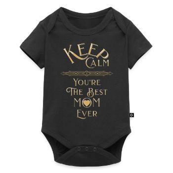 Rest ordered, you are the best mother - Baby Premium short-sleeve bodysuit - black - Front