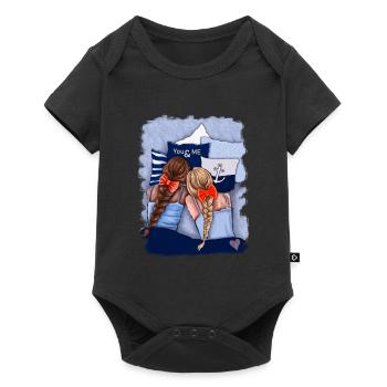 YOU&ME Illustration/Friends/Sisters Maritim - Baby Premium short-sleeve bodysuit - black - Front