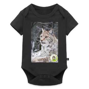 ELBA baerenretter - Baby Premium Kurzarmbody - Schwarz - Vorne