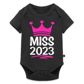 Welcome to life, little girl! Birth 2023 - Baby Premium short-sleeve bodysuit - black - Front
