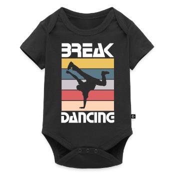 Break Dancing - Funny Break Dancing Team - Baby Premium Kurzarmbody - Schwarz - Vorne