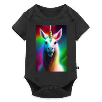 Unicorn - Baby Premium short-sleeve bodysuit - black - Front