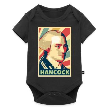 John Hancook Vintage Farben - Baby Premium Kurzarmbody - Schwarz - Vorne