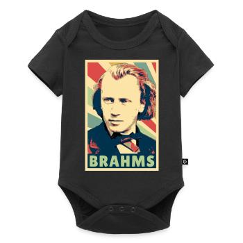 Johannes Brahms Colores vintage - Body à manches courtes Premium Bébé - noir - Devant