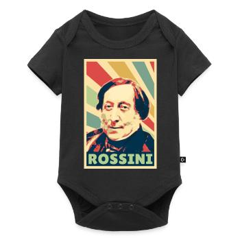 Gioachino Rossini Colores vintage - Body à manches courtes Premium Bébé - noir - Devant