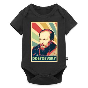 Fyodor Dostoevsky Vintage Colores - Body à manches courtes Premium Bébé - noir - Devant