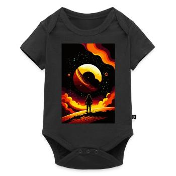 lost in space - Body à manches courtes Premium Bébé - noir - Devant