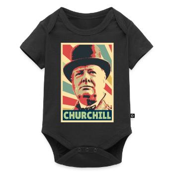 Winston Churchill Vintage Colores - Body à manches courtes Premium Bébé - noir - Devant