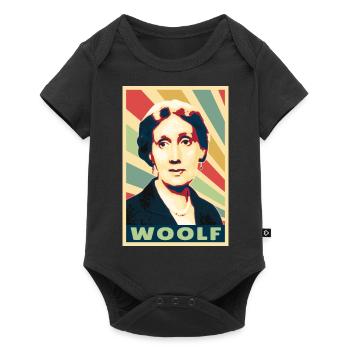 Virginia Woolf Vintage Colores - Body à manches courtes Premium Bébé - noir - Devant