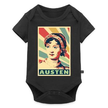 Jane Austen Colores vintage - Body à manches courtes Premium Bébé - noir - Devant