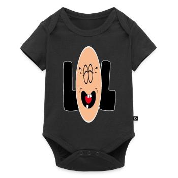 Sourrire LOL - Body à manches courtes Premium Bébé - noir - Devant