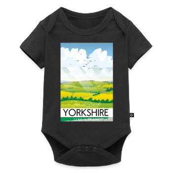 Yorkshire take a break - Baby Premium short-sleeve bodysuit - black - Front