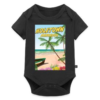 Holetown Barbade - Body à manches courtes Premium Bébé - noir - Devant