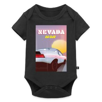 Nevada USA voiture classique - Body à manches courtes Premium Bébé - noir - Devant