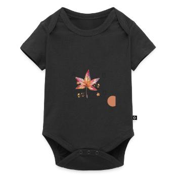 Les quatre première lettres Alphabétique - Body à manches courtes Premium Bébé - noir - Devant