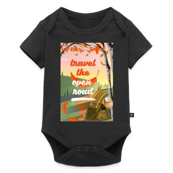 Parcourez la route ouverte - Body à manches courtes Premium Bébé - noir - Devant