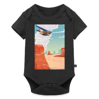 Cartoon Grand Canyon - Baby Premium short-sleeve bodysuit - black - Front