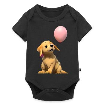 Puppy Golden Retriever Dog Owner Dogs - Baby Premium short-sleeve bodysuit - black - Front